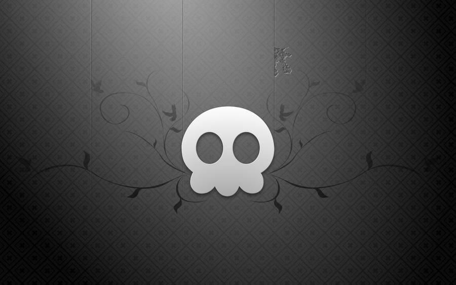 Black And White Skull Fanart wallpaper