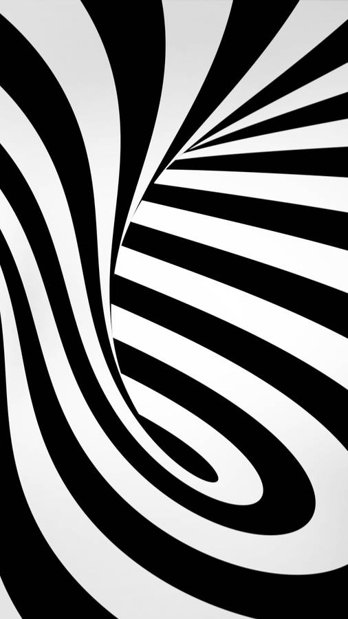 Download Black And White Swirl Mobile 3d Wallpaper | Wallpapers.com