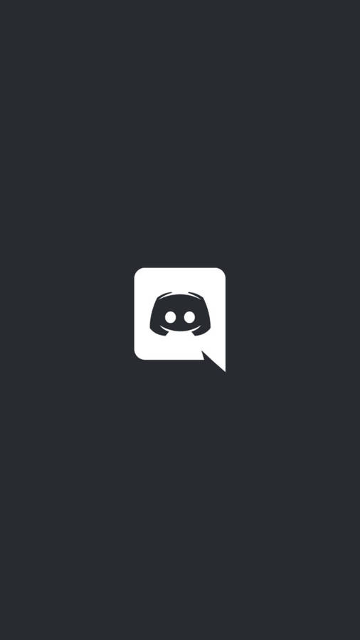 Download Black Discord Chat Logo Wallpaper | Wallpapers.com