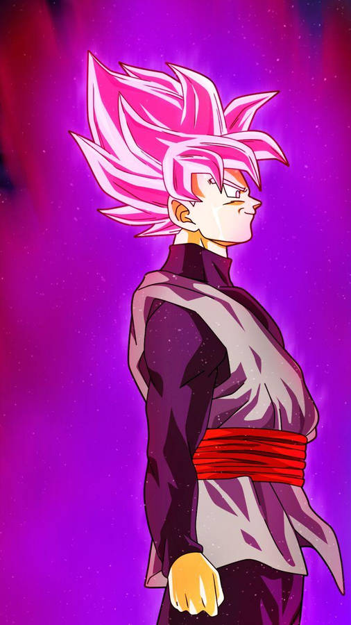 Download Black Goku Side Profile Wallpaper 