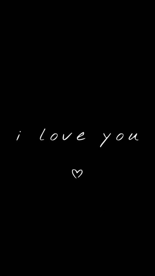 Download Black I Love You Wallpaper | Wallpapers.com