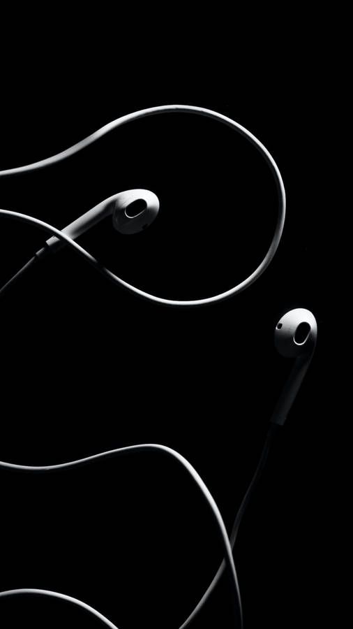 Download Black Iphone Headset Wallpaper | Wallpapers.com