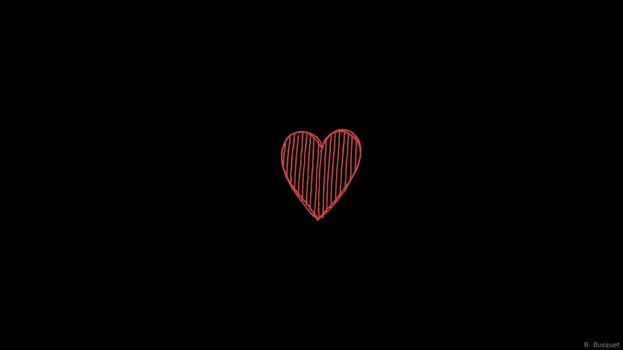 Download Black Love Red Heart Wallpaper | Wallpapers.com