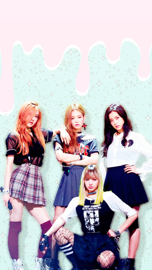 Download Blackpink Members Abstract Pastel Theme Wallpaper | Wallpapers.com
