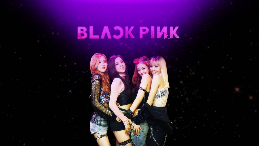 Download Blackpink Members Black Galaxy Theme Wallpaper Wallpapers Com