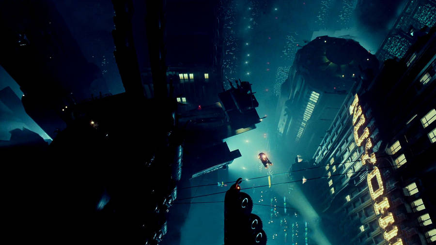 Download Blade Runner 49 Futuristic City Wallpaper Wallpapers Com