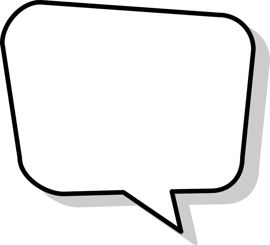 Blank Comic Speech Bubble PNG
