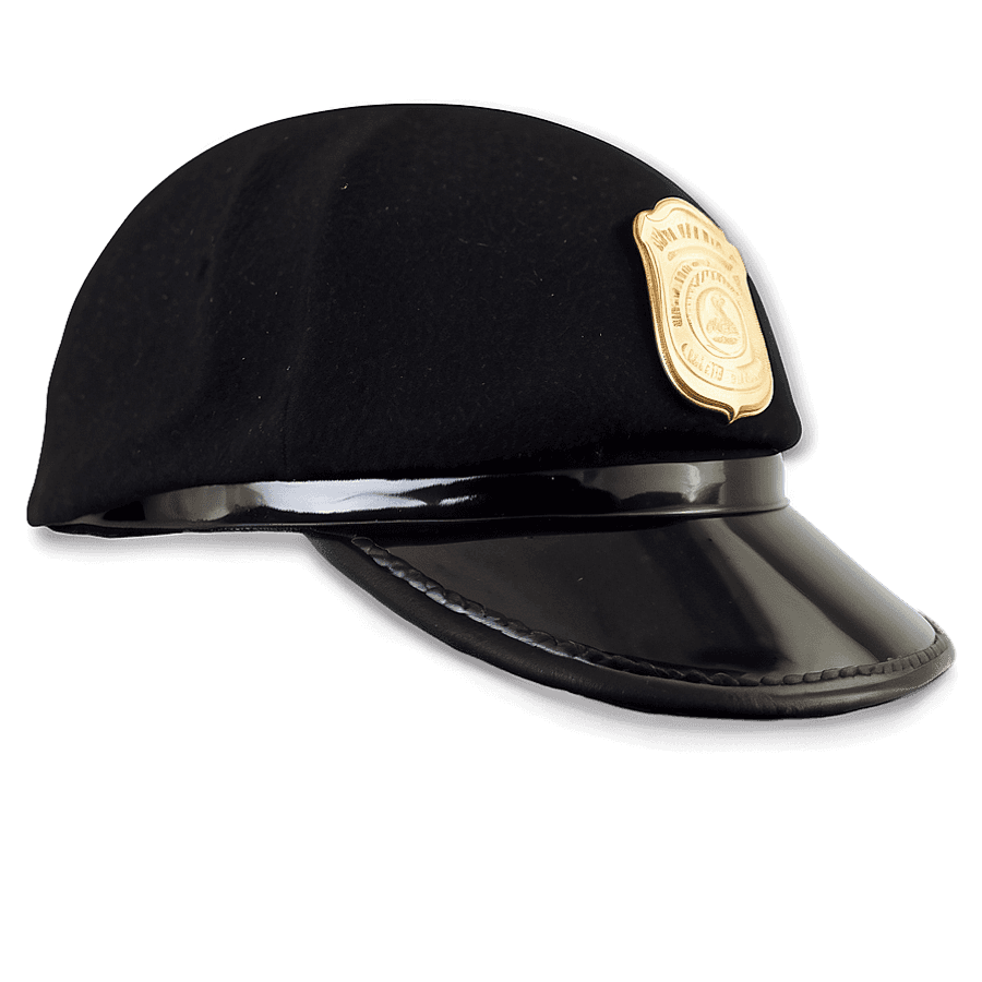 Black Police Hat PNG rmk96