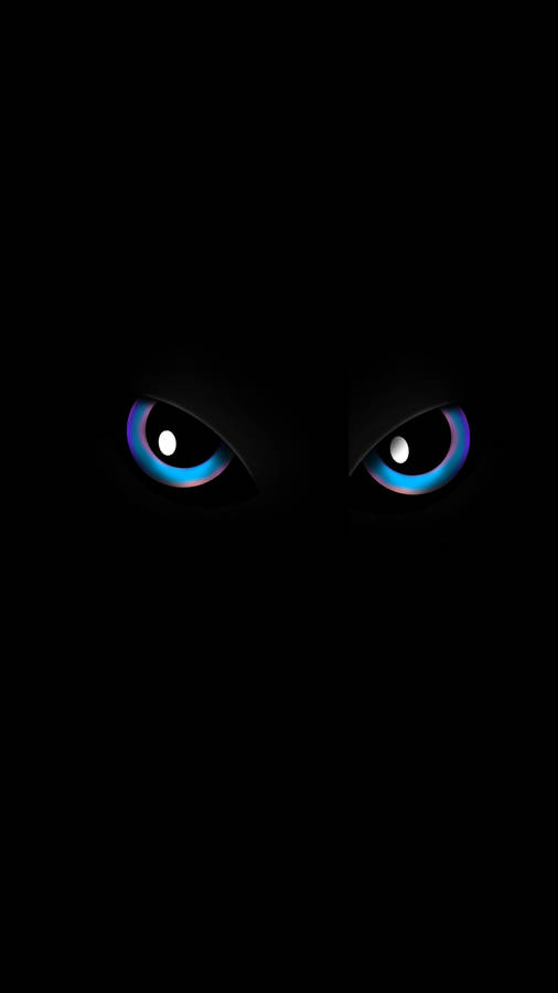 Download Blue Animal Eyes 2k Amoled Wallpaper | Wallpapers.com