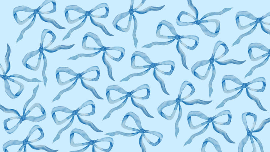 Blue Bow Pattern