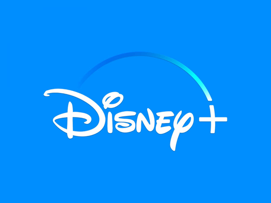 Download Blue Disney Logo Plus Wallpaper | Wallpapers.com