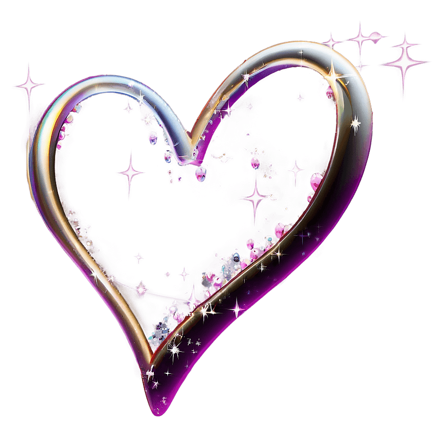 Floating Heart Overlay PNG 82