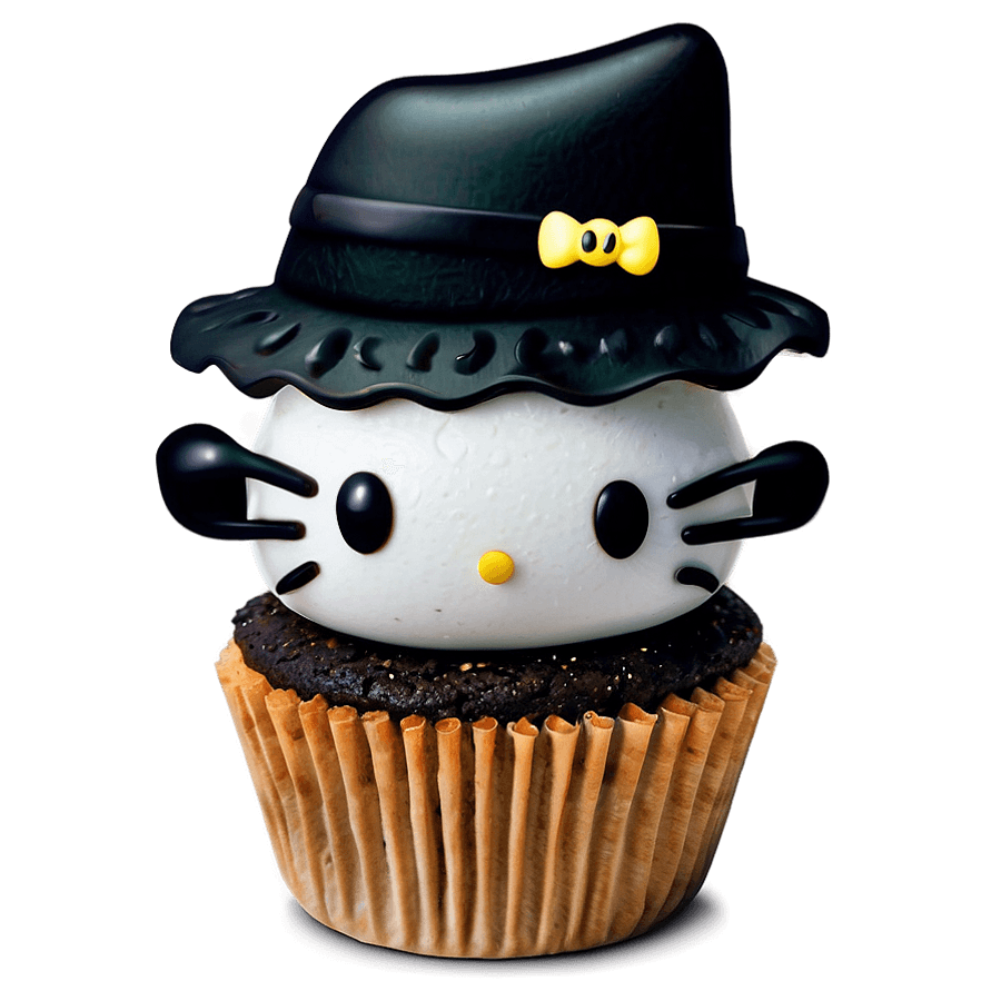 Hello Kitty Halloween Cupcake PNG fyl8