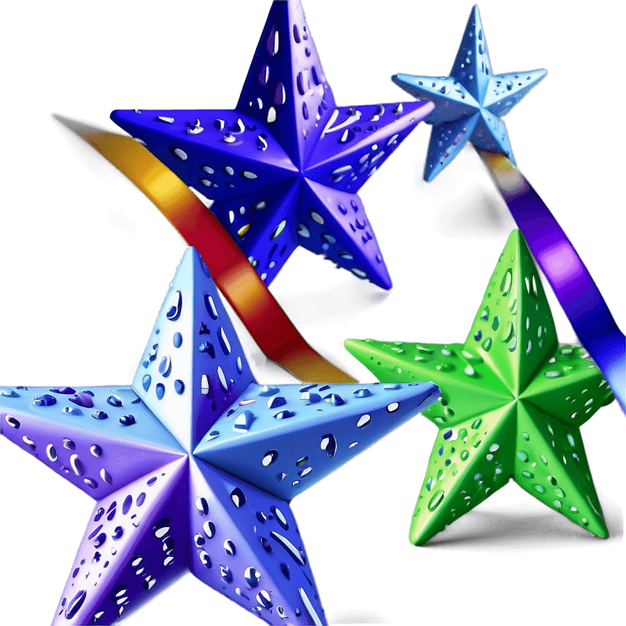 Estrellas en 3D PNG kjj