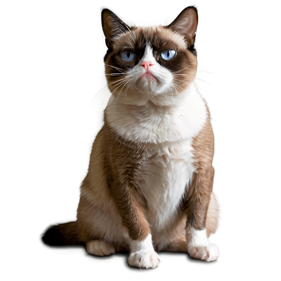Grumpy Cat Looking Up PNG 06202024
