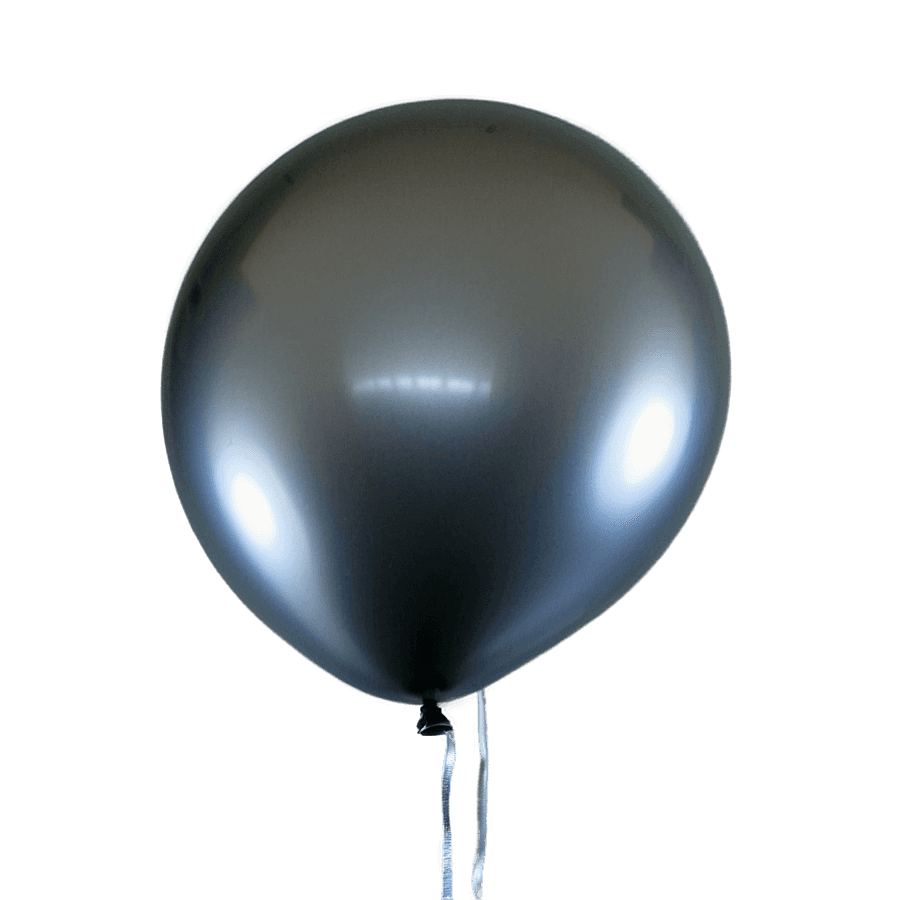 Silver Balloons PNG 35