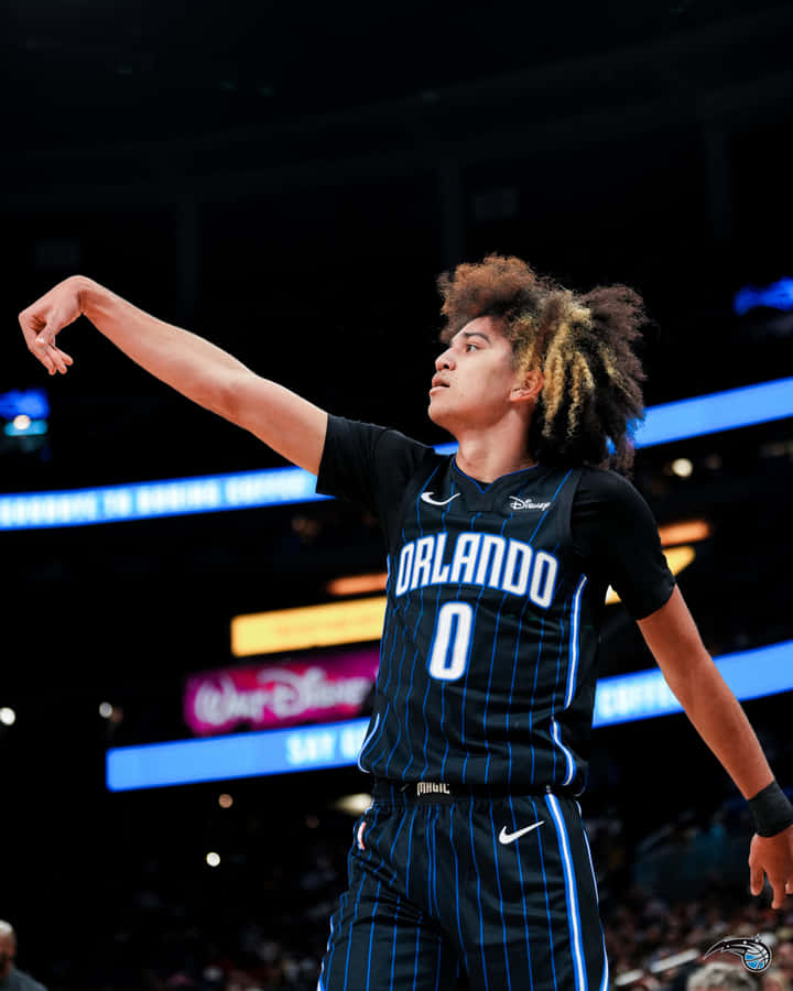 Basketballspieler in Aktion Orlando Uniform