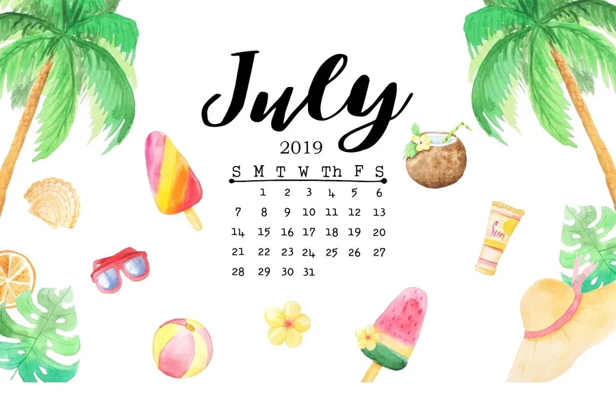 July Background