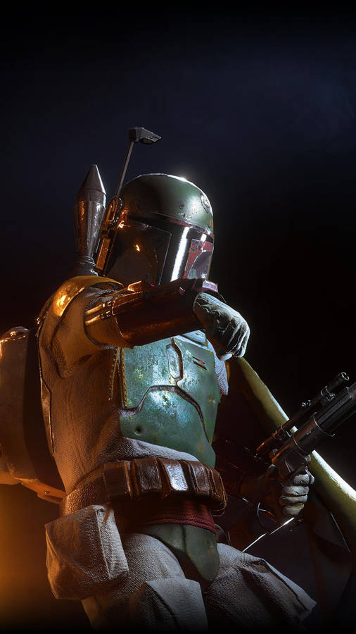 Download Boba Fett In Madalorian Armor Wallpaper 