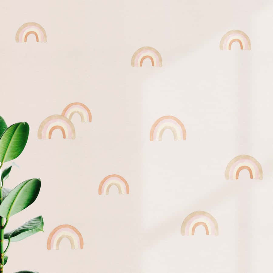 Boho Rainbow Background