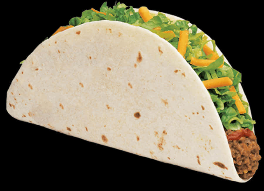 Food Softshellbeeftaco - Taco John's Beef Taco, HD Png Download