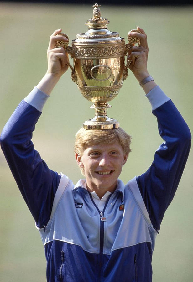 Download Boris Becker Wimbledon Trophy Wallpaper | Wallpapers.com