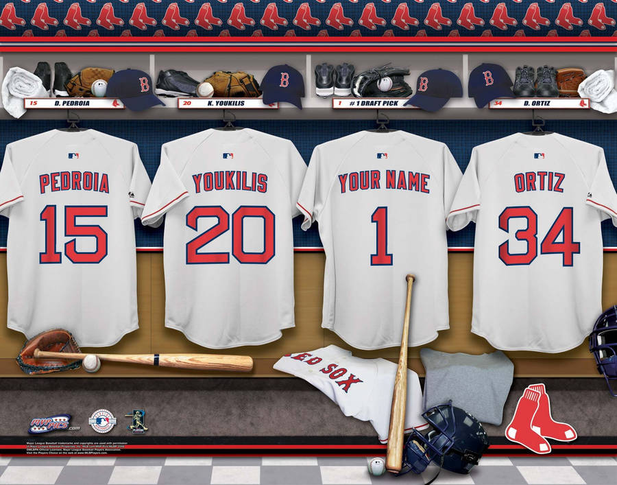 red sox jersey wallpaper