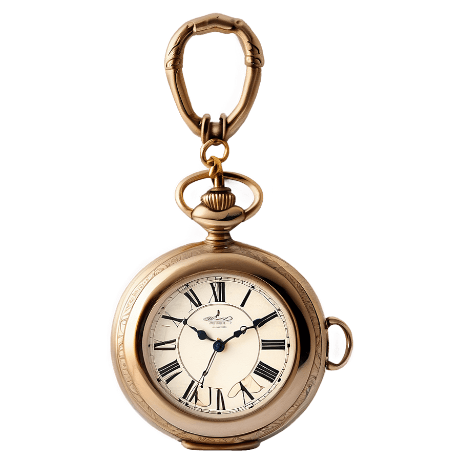 Dual Time Pocket Watch PNG mev42