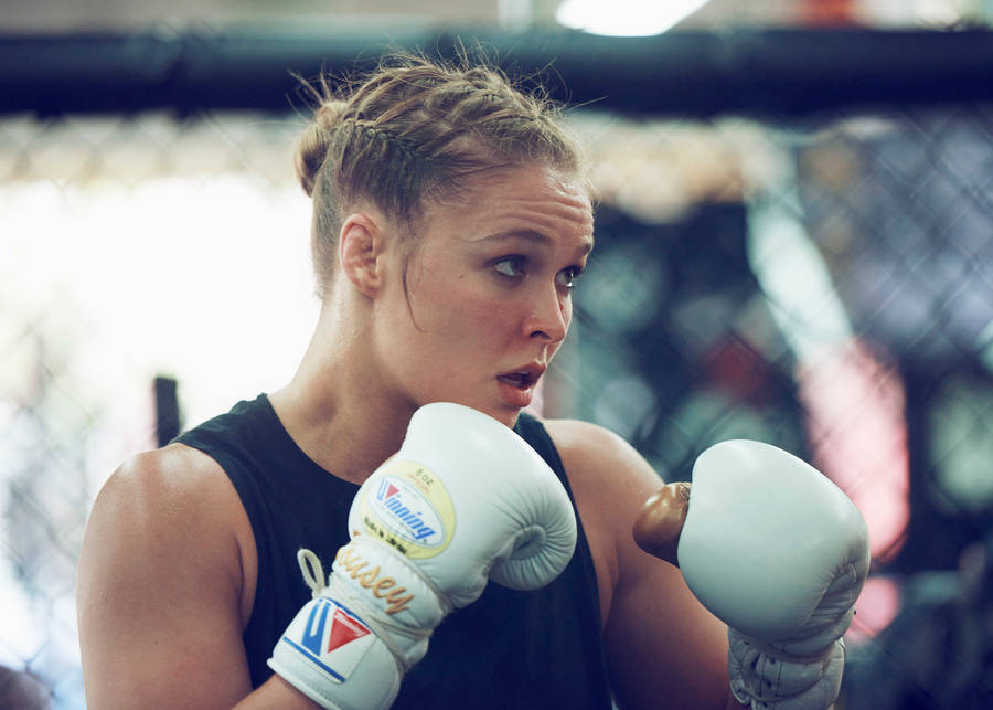 Download Boxing Ronda Rousey Wallpaper | Wallpapers.com