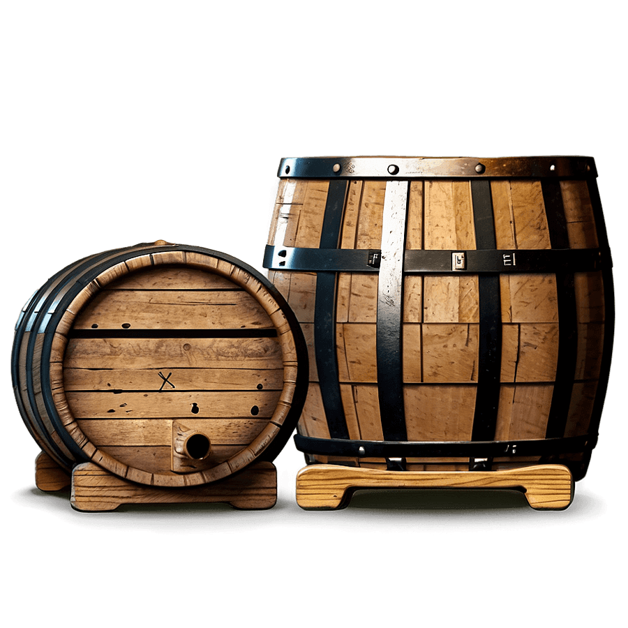 Vintage Barrel PNG 05252024