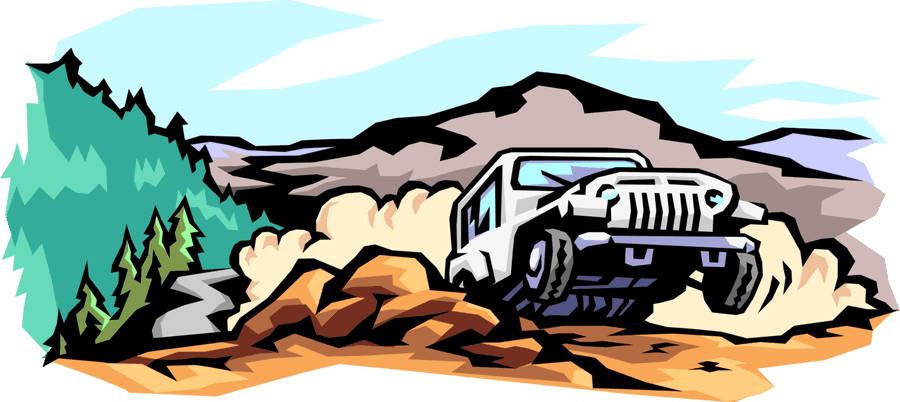 Offroad Jeep Adventure Illustration