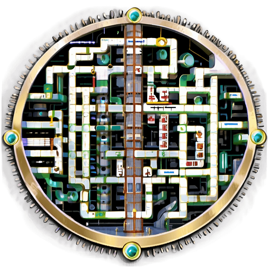 Steampunk City Maze PNG qvx