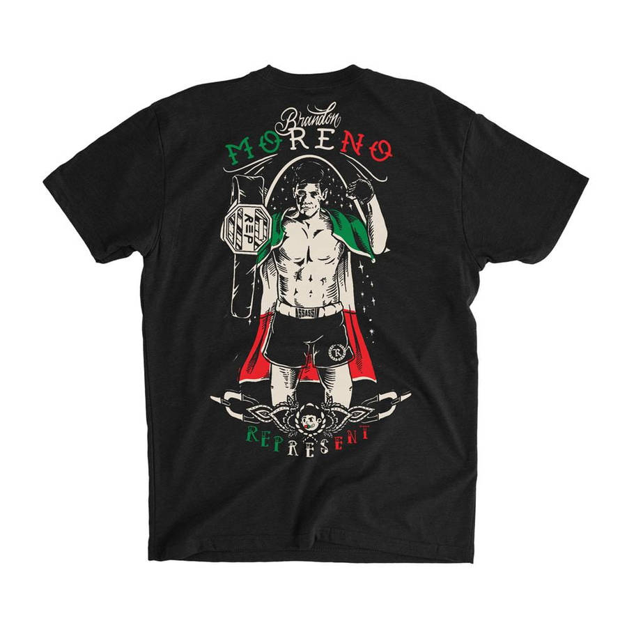 Download Brandon Moreno Black Shirt Wallpaper | Wallpapers.com