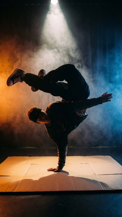 Breakdancer Silhouette Wallpaper