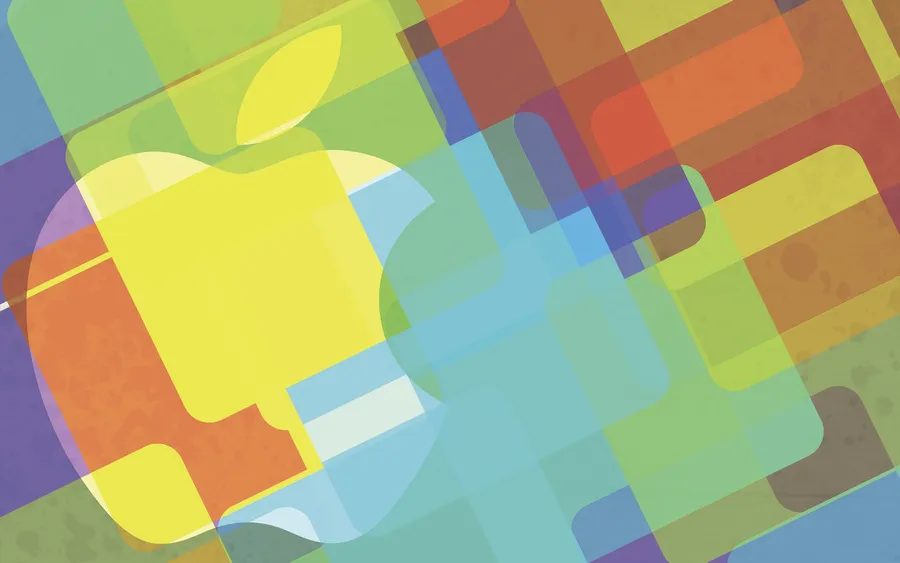 Aesthetic Apple logo wallpaper