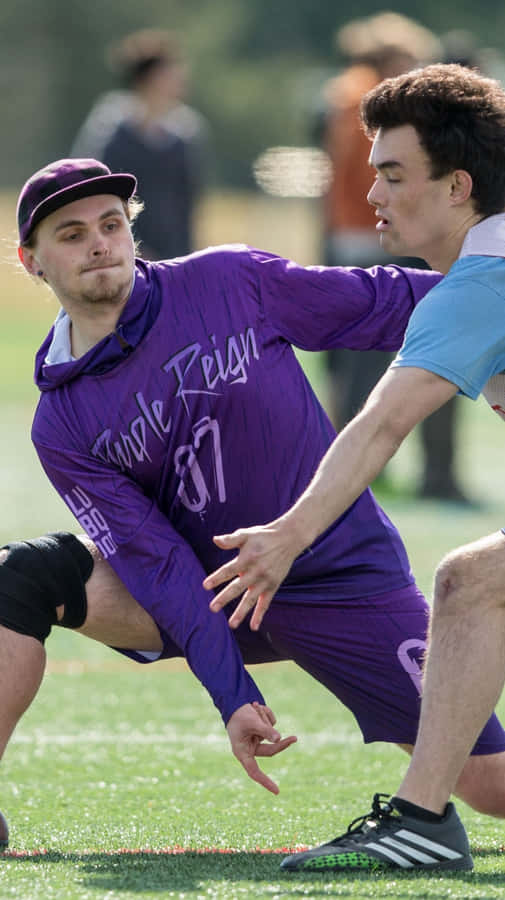 Modstandere Under Android Ultimate Frisbee Baggrund