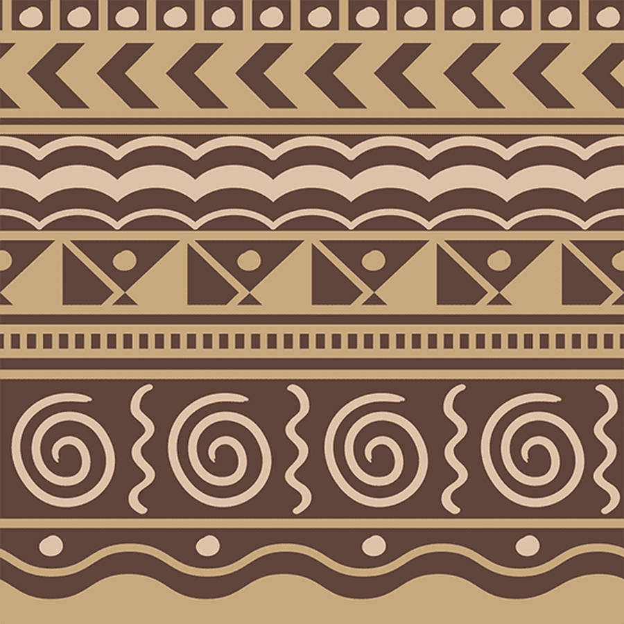 Brown tribal pattern wallpaper 