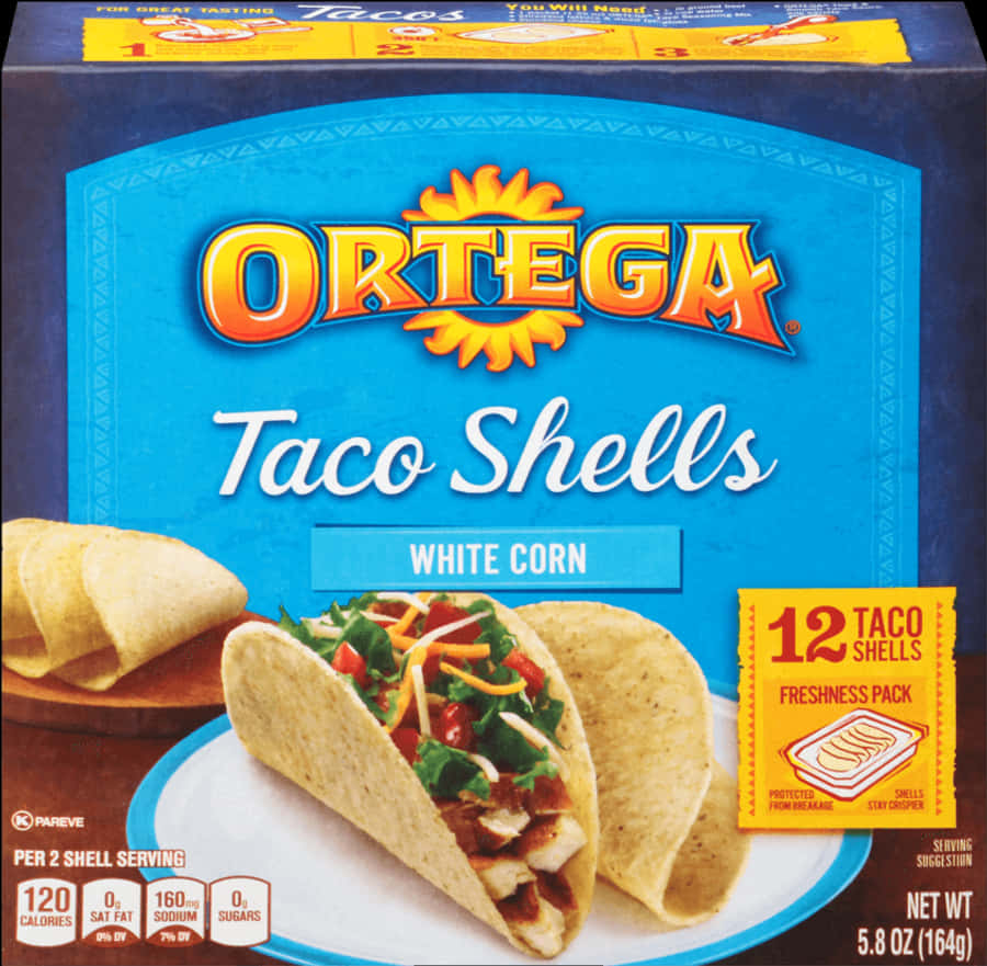 Image Of White Corn Taco Shells - Ortega Taco Shells, HD Png Download