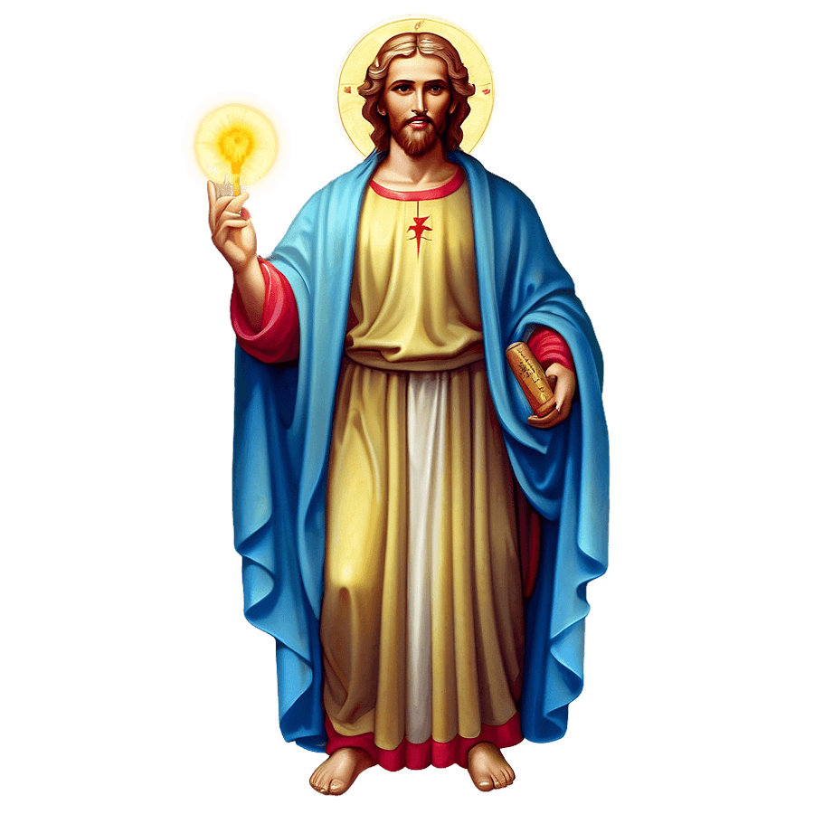Illuminated San Judas Art PNG jut