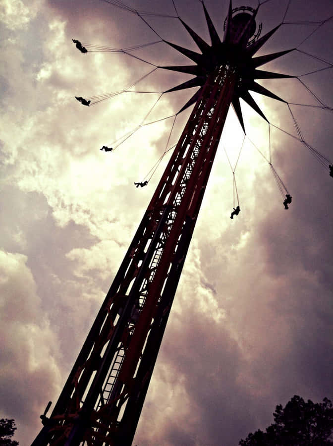 EinRiesenrad mit einem Stern