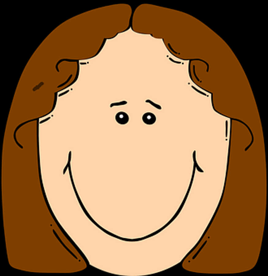 Cartoon Girl Simple Illustration