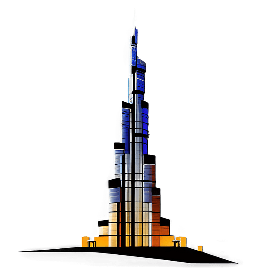 Burj Khalifa Under Construction PNG 06122024