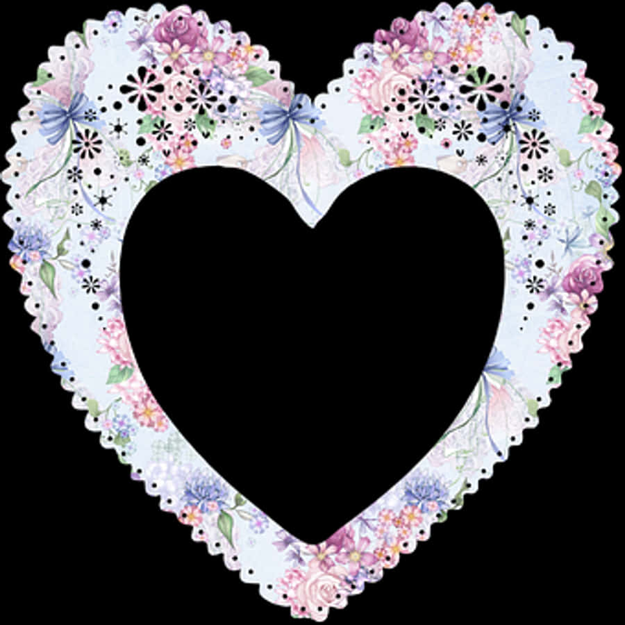Floral Heart Frame