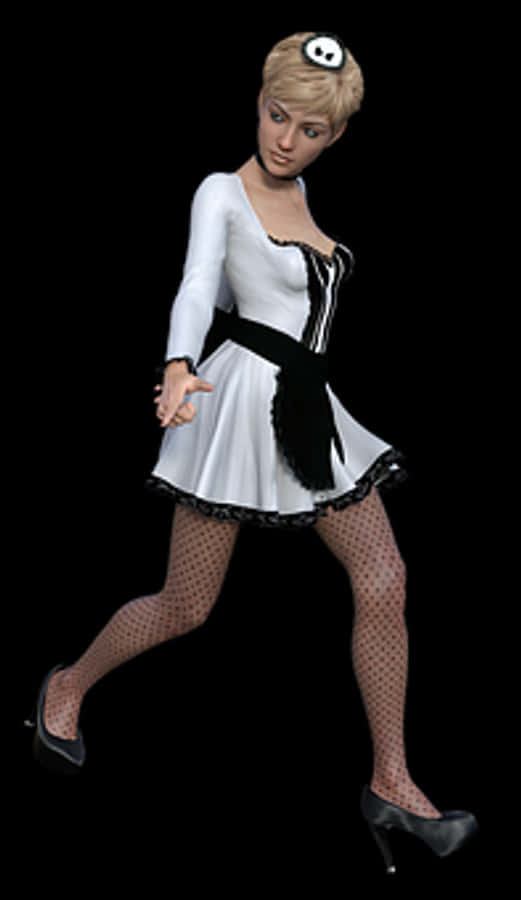 Animated French Maid Costume