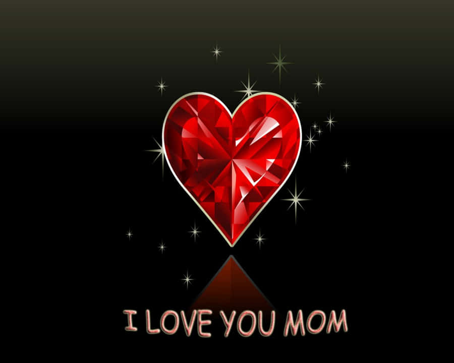 Ti Voglio Bene Mamma Cuore Rosso