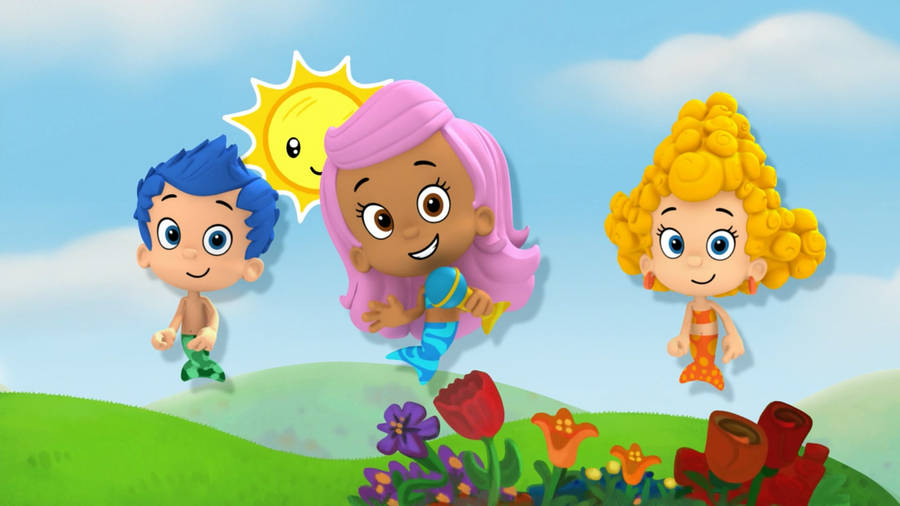 Download Bubble Guppies Gill Molly Deema Wallpaper | Wallpapers.com