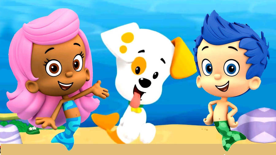 Download Bubble Guppies Molly Bubble Puppy Gill Wallpaper | Wallpapers.com