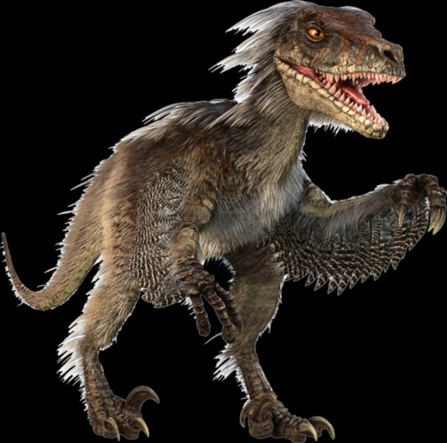 Feathered Dinosaur Illustration