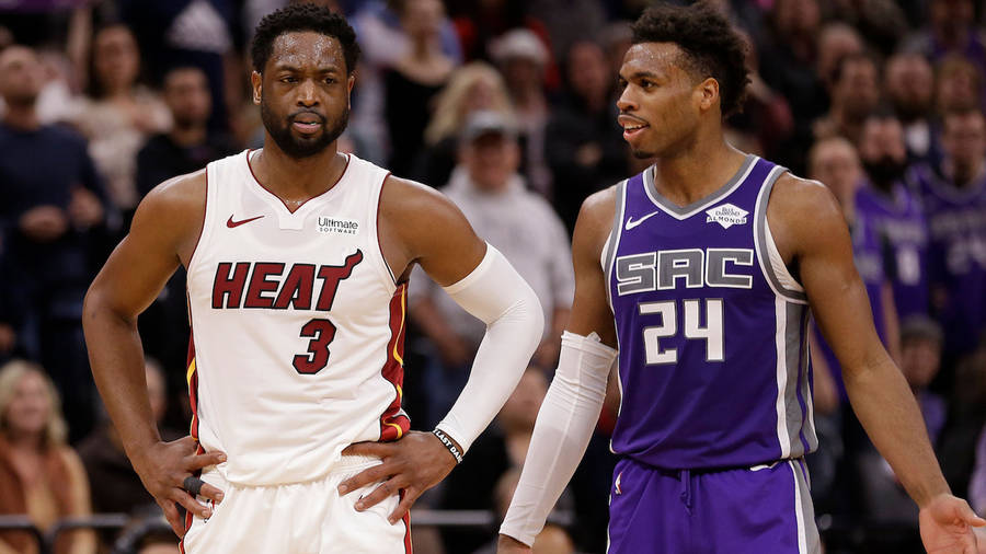 Wallpaper Buddy Hield dan Dwayne Wade