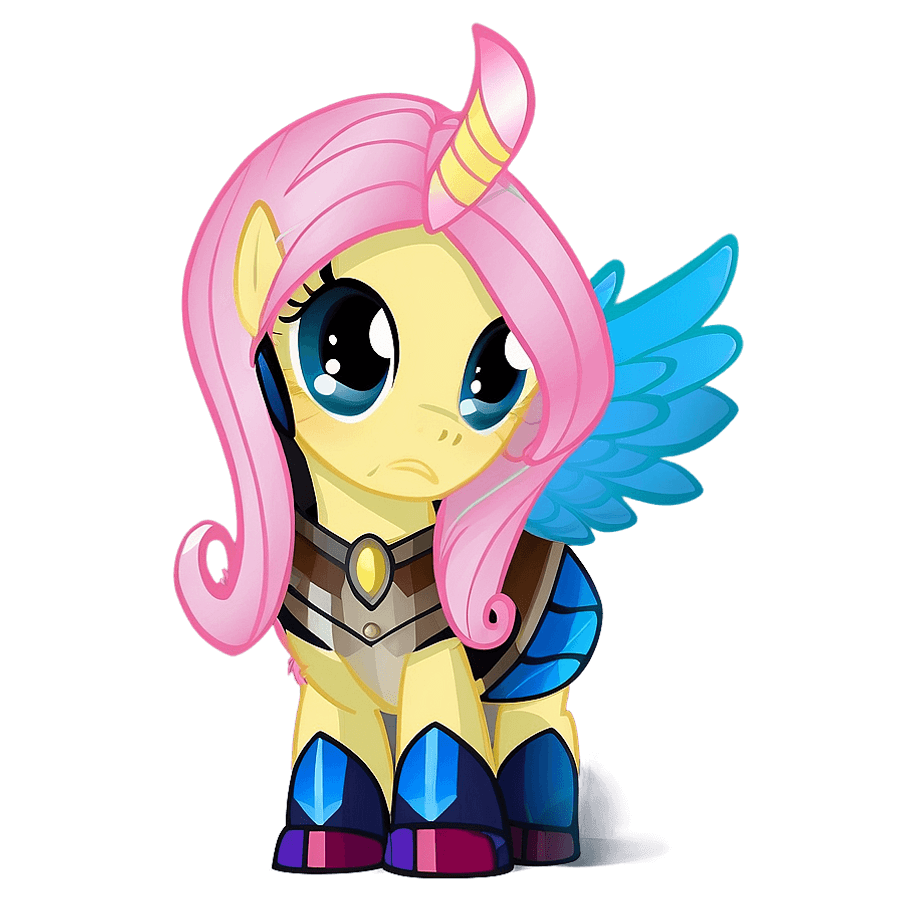 Fluttershy in Armor PNG 2